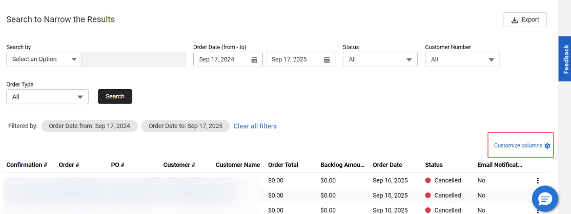 Order History FAQs