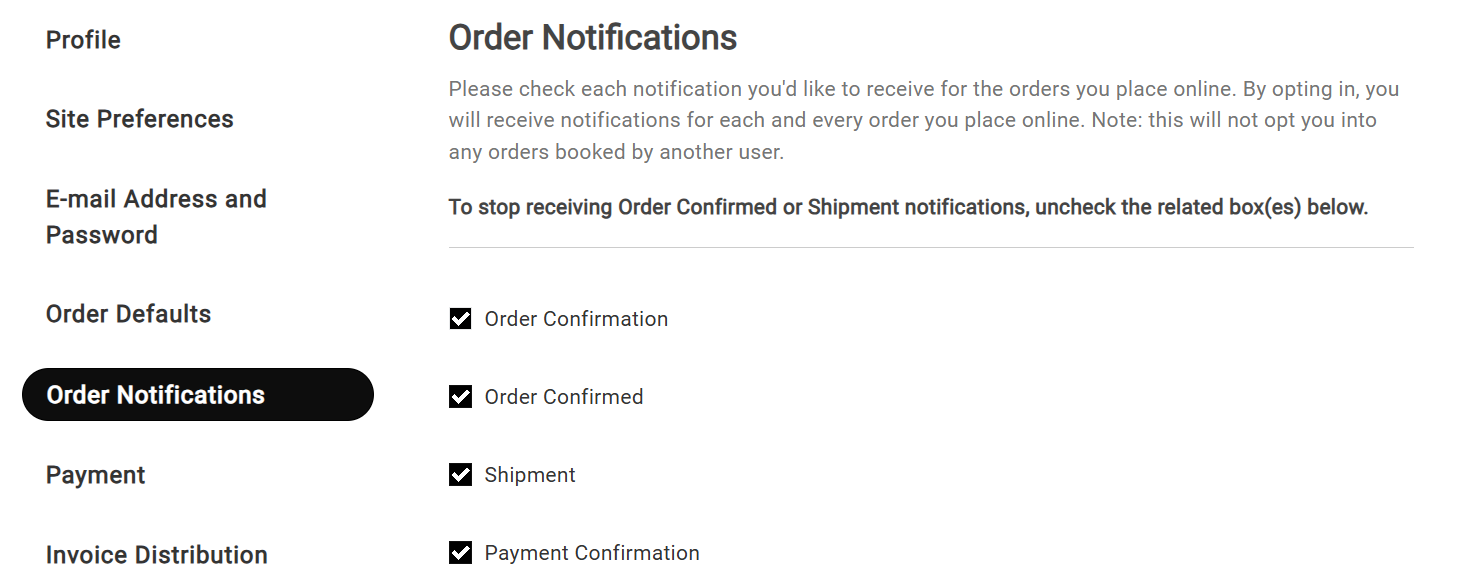 Order History FAQs